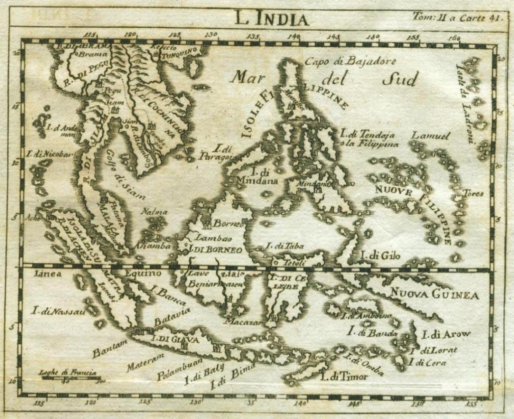 Koleksi Tempo Doeloe: Peta Kuno Indonesia th.1700 an, pada jaman